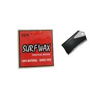 Generico Mango antideslizante de cera para tabla de surf con peine para monopatín y skimboard para aguas calientes y frías (Tropical Wax)