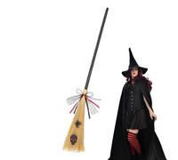 Generico Mango de escoba de polipropileno de 112 cm | Escoba de Halloween con mango extraíble | Accesorio de cosplay de mago para, disfraces
