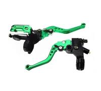 Genérico Manija de la bomba freno del cilindro para maestro embrague palanca hidráulico motocicleta 7/8" (22 mm)(Verde)