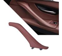 Genérico manija de la Puerta del Coche para BMW Serie 5 F10 F11 F18 520i 523i 525i 528i 535i Conjunto de manija Cuero para Puerta Interior del Pasajero Izquierda y Derecha(Right Red Brown)