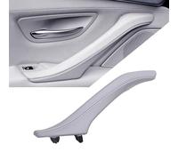Genérico Manija de la Puerta para BMW Serie 5 F10 F11 F18 520i 523i 525i 528i 535i Conjunto de manija Cuero para Puerta Interior del Pasajero Izquierda y Derecha(Left Gray)