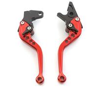 Genérico Manija de palanca embrague freno ajustable para motocicleta para Yamaha DT50, DT125, DT250R, TW200, XT225(147mm Red)