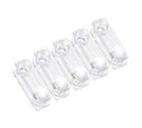 Genérico Manija de Plástico Transparente para Persiana Enrollable Tirador Vertical para Cortina Juego de 5 Piezas Accesorios para Cortinas y Persianas Cordón Colgante para Uso