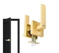 Generico Manija De Puerta Privacidad - Aluminio Resistente, Juego De Entrada, Hardware Para Interior | De Cierre Reversible Para Dormitorio Da, Baño, Oficina, Hogar, Seguridad, Fa