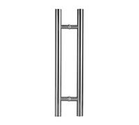 Genérico Manija For Puerta Corrediza De Granero, Tiradores De Acero Inoxidable En Forma De H, Agarre Redondeado Cómodo, Superficie Antihuellas, Capacidad De Carga De 150 Kg(Silver,Hole spacing 110cm)