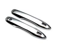 Genérico manija puerta Cromados Plateados Para Decoración Coche Cubiertas Manija Puerta Lateral Fibra Embellecedores Para Prius 60 2023 2024 2025(Style 3)