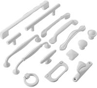 Genérico Manijas Cajón Gabinete Muebles Cocina Manijas for Gabinete Perilla Puerta Cajón Muebles Cocina Perilla Simplicidad Fuji Blanco(A6-128)