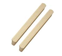 Genérico Manijas de gabinete en forma de T con cabeza redonda de aleación de aluminio, para cocina, muebles, armarios, cajones, color oro cepillado (2 unidades, distancia entre agujeros: 128 mm)