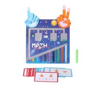 Genérico Manipulativos Matemáticos Bloques para Contar Números - Juego Educativo Matemático Infantil con Tablero,Desarrollo De Habilidades Motrices Finas para Casa O Escuela