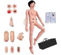 Genérico Maniquí de enfermería Femenino de 170 cm con Habilidades de enfermería, genitales Intercambiables y módulos de úlceras por presión para enseñanza y formación médica en enfermería