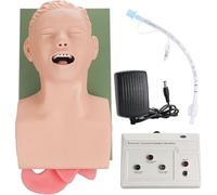 Genérico Maniquí de intubación Modelo de Estudio de enseñanza, Simulador traqueal electrónico Adulto, Maniquí de intubación Nasal Oral Modelo de intubación de PVC con Tubo endotraqueal
