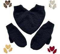 Genérico Manoplas para Parejas,Guantes para Parejas,Manoplas De Punto Hechas A Mano De Pareja Completa,Couple Full Finger Gloves,Manoplas de Invierno Mano a Mano con Dedo Completo