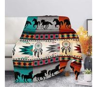Genérico Manta de Franela Red para Atrapar SueñOs Manta Digital Impresa Caballo Mantas Suave y Cálida para Dormitorio, Sofá, Viajes, Camping, 130×150cm para Todas Las Estaciones - Lavable a Máquina