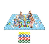 Generico Manta de playa | Manta de picnic impermeable, alfombrilla multifuncional gruesa para ajedrez con piezas de juego para fiestas familiares, playa, camping, césped