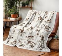 Genérico Manta Occidental - Ropa de Cama acogedora Vintage, Mantas de Tapiz de, Decorativa | Ideal para el hogar, Viajes, Aire Libre, Picnic, Camping, sofá, Coche, Granja, decoración