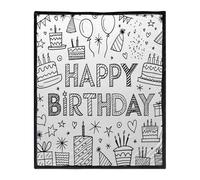 Genérico Manta para Colorear, Lavable y Cómoda, Colorea Tu Propia Manta, para Amantes del Arte, Familia, Companeros, Ninas, Fiestas, Sala, Camping