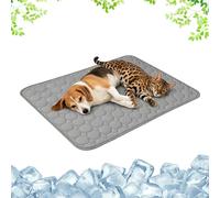 Genérico Manta Refrescante para Perros,Alfombra Refrescante para Gatos Perro,Esterilla Refrigerante Autorefrigerante Mascotas Manta Fria Lavable Antideslizante PortáTil ，Grey：2XL(150×100cm)