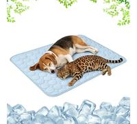 Genérico Manta Refrescante para Perros,Alfombra Refrescante para Gatos Perro,Esterilla Refrigerante Autorefrigerante Mascotas Manta Fria Lavable Antideslizante PortáTil，Light Grey：XL(100×75cm)
