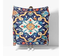 Genérico Manta Refrescante XL 130x150 cm PatróN Bohemio Europeo Manta Verano, Transpirable Suave Anti Estático Vistoso Mantas para Cama Alivia Sudor y Ayuda Sueño para Cama Sofá