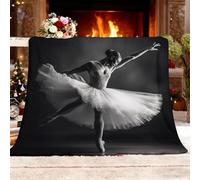 Genérico Manta Refrescante XXL 180x200 cm Arte Bailarines de Ballet Performance Manta Verano, Transpirable Suave Anti Estático Gris Mantas para Cama Alivia Sudor y Ayuda Sueño para Cama Sofá