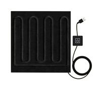 Genérico Manta Térmica USB 5V - Manta Eléctrica Portátil para Coche Hogar | 30x30 Cm con 3 Modos De Temperatura Temporizador | Alimentación por Power Bank, para Viajes, Oficina Residencia