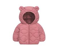 Genérico Manteau d'hiver chaud pour bébé et enfant, avec capuche oreilles d'ours, manches longues, doublure polaire douce, idéal pour les sorties froides, 18 mois à 4 ans (2-3 Years)