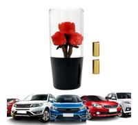 Genérico Manual Gear Shift Knob, Diamond Clear Acrylic Rose Design Stick