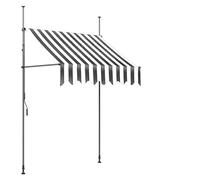 genérico Manual Retractable Awning, Waterproof Sun Shade Adjustable for Doors, Windows, Balcony and Garden, 140 x 150 cm, Outdoor Awning