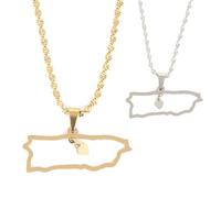 Genérico Map Flag Pendant Necklaces for Charm Maps Fashion Stainless Steel Pendant Necklace for Men and Women Jewelry Patriotic Gift (Model 5)
