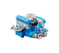 Genérico Maqueta Motor V8 - Escritorio Artesanal Resina Creativa | Decoración Tridimensional Oficina Coleccionable | Exhibición Educativa Hogar Aula Taller, Réplica Mini Motor 8 Cilindros