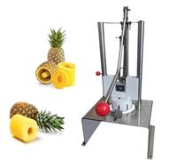 Generico Máquina Comercial Descorazonadora De Piña, Cortadora De Piña De Acero Inoxidable, Descarnadora Manual, Salida: 60 Piezas/Hora, 10 S For Quitar La Piel De Piña, For Supermercados