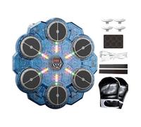 Genérico Máquina De Boxeo Musical - LED Luces Music Boxing Machine con Guantes De Boxeo, 9 Niveles De Velocidad, Equipo De Entrenamiento para Pared, Equipo De Box con Blue Tooth para Adultos Y Niños