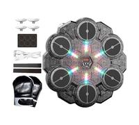 Genérico Máquina De Boxeo Musical - LED Luces Music Boxing Machine con Guantes De Boxeo, 9 Niveles De Velocidad, Equipo De Entrenamiento para Pared, Equipo De Box con Blue Tooth para Adultos Y Niños