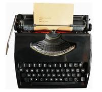 Genérico Máquina de Escribir Manual portátil Vintage clásica Retro para escritores, máquina de Escribir mecánica para Cartas, Regalo de Escritura Creativa,Negro