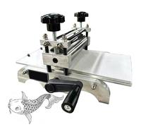 Genérico Máquina de Grabado Manual, Imprenta de Grabado, máquina de Grabado, máquina Herramienta de impresión calcográfica Integral, Ideal for impresión de Placa de Cobre de Madera