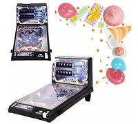 Genérico Máquina de Juego de Pinball de Mesa con Tirador y Marcador Digital - Juego Pinball Arcade Retro con Pantalla LCD Luces para Fiestas y Cumpleaños, 1 Paquete