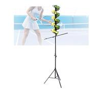 Genérico Máquina De Lanzamiento De Pelotas De Tenis,Ajustable De 130 A 180 Cm,Accesorio De Entrenamiento,No Eléctrico,For Estadios(no Incluye Pelotas)(with Extra Track)