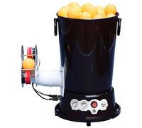 Genérico Máquina De Pelotas De Tenis De Mesa, Rotación De Velocidad Ajustable, Motor Sin Escobillas De Tracción Doble, Capacidad para 100 Pelotas, Operación por Control Remoto