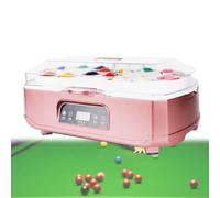 Genérico Máquina limpiadora de Bolas de Piscina 2 en 1, máquinas de Limpieza y Pulido automático, revestimientos de Puertos de Lana Pura Suave, Panel táctil LCD(Pink)