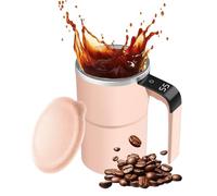 Generico Máquina mezcladora automática para café,Inteligente Portátil con Pantalla Automática de Temperatura,Vaso mezclador eléctrico giratorio de viaje | para bebidas de leche, cacao té chocolate