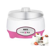 Genérico Máquina para Hacer Yogur,Elaborador Automático de Yogur con Recipiente Interior de Acero Inoxidable | Multifuncional 1.2L para Leche Arroz y Vino