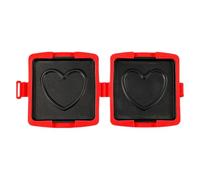 Generico Máquina para tostadas al microondas - Resina 16,0 x 14,0 x 3,0 cm | Placa plegable antiadherente | Prensa para sándwich para oficina, dormitorio, apartamento de viaje