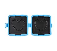 Generico Máquina para tostadas al microondas - Resina 16,0 x 14,0 x 3,0 cm | Placa plegable antiadherente | Prensa para sándwich para oficina, dormitorio, apartamento de viaje