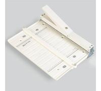 Genérico Máquina plegadora de Papel Manual, máquina plegadora y Perforadora Manual 2 en 1, plegadora de Papel y Herramienta de puntuación, con guía de Regla precisa, Bloque de posicionamiento exten.