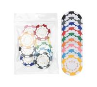 Genérico Marcador De Bolas De Golf | Juego De Marcadores con Forma De Fichas De Póker,Accesorios Deportivos Novedosos 9 Unidades para Hombres Adultos