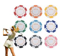 Genérico Marcador De Bolas De Golf,Sujetadores para Golf | Accesorios Originales y Divertidos 9X para Golfistas Adultos, Mujeres y Hombres Aficionados al Entretenimiento
