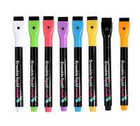 Genérico Marcadores Borrables Secos - Líquidos 8 Espejo Fluorescentes, Easy to Install, Conveniente, Soluble en Agua Pluma de Pizarra Luz LED Tiza | Multipurpose Outdoor Indoor Utility Stylish