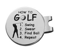 Generico Marcadores de Golf a Pelotas - Título de los Sombreros de Golf a Pelota | Kit de marcado de Pelota para Jugar a Golf | Clubs Identity Writer on Ball for Players | Guantes Clip para papá