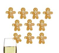 Genérico Marcadores De Vino,10 Piezas De Acrílico 2D Para Decoración Navideña De Marcadores De Copas | Kit De Para Vasos | Para Hombres Y Mujeres Fiestas Navideñas Playa Hogar Y Bebidas