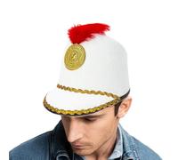 Genérico Marching Band Hat, 56 Cm (22.8 In) Nutcracker Cosplay Soldier Hat | Cosplay Apparel For Festival Autumn School Holiday Party Everyday Wear Photo Events Stage Performance